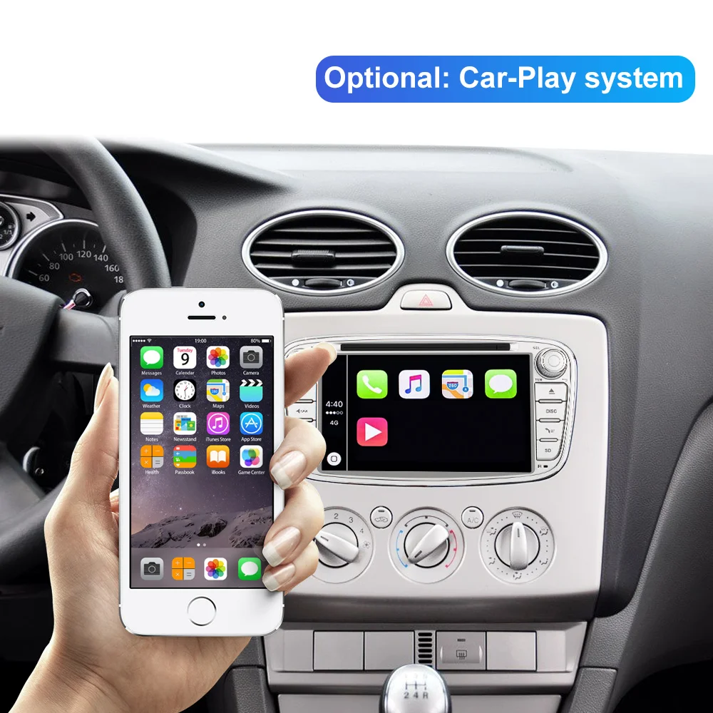 Isudar Восьмиядерный автомобильный мультимедийный плеер gps Android 9 2 Din для FORD/Focus/S