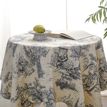 

FSISLOVER Print Tablecloth Thick Cloth Table Cover Euro Retro Table Cloth Picnic Cloth Obrus Tafelkleed mantel mesa nappe