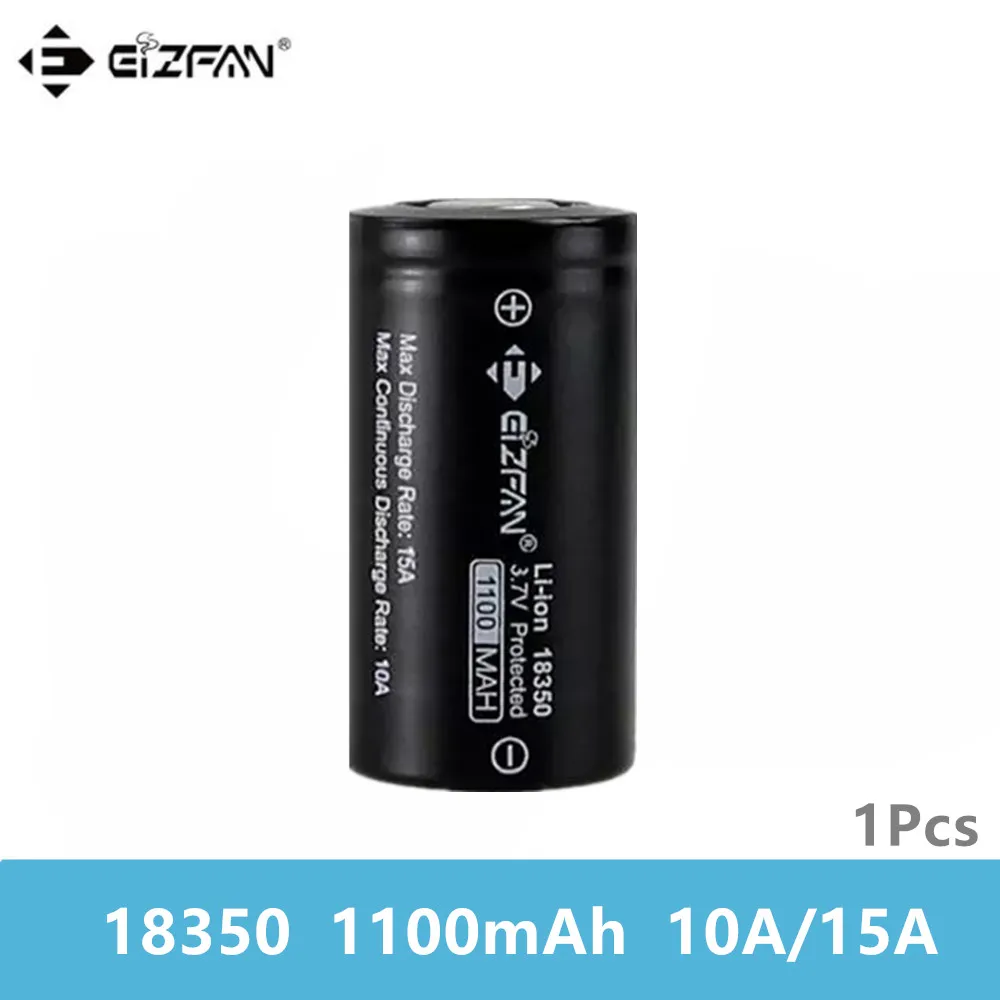 Бесплатная доставка EIZFAN 18350 батарея 1100 мАч 10А/15А аккумуляторная EFAN для Vaporesso Joyetech