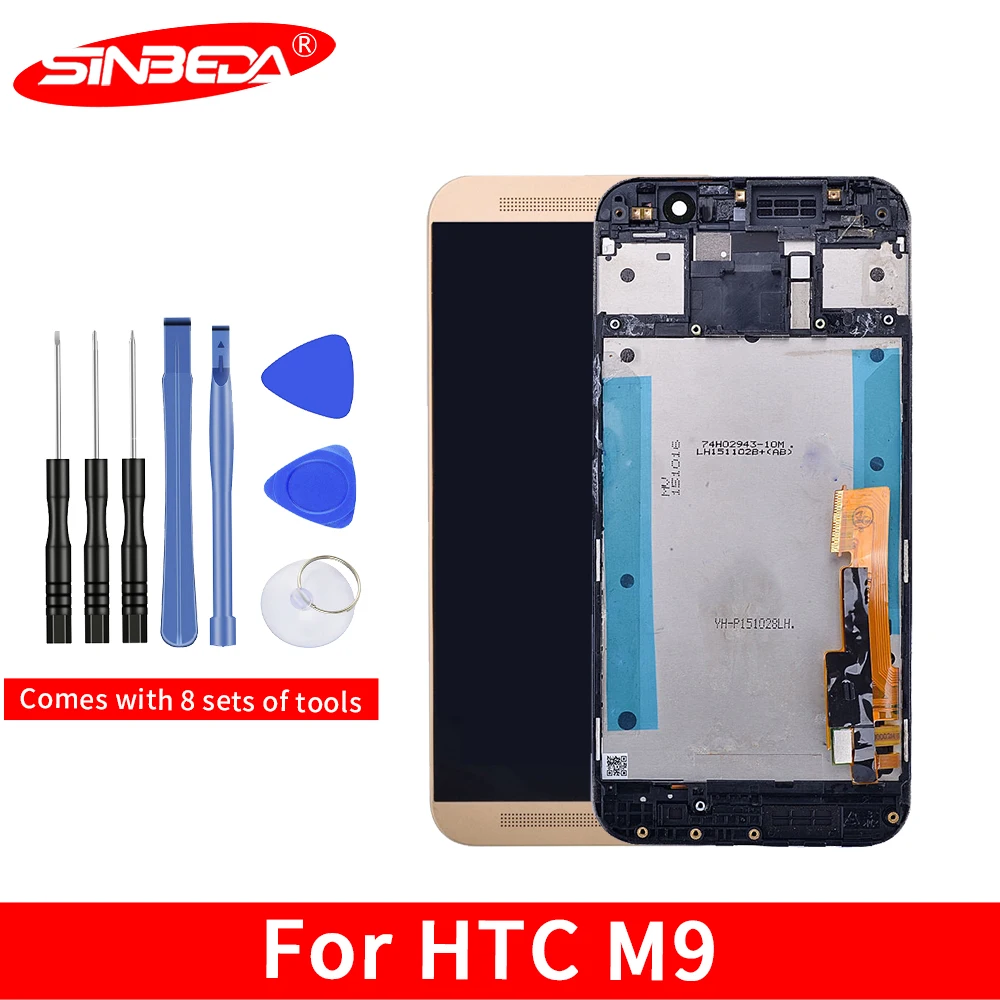 

Sinbeda LCD For HTC ONE M9 LCD Display Touch Screen with Frame Digitizer Assemble For HTC One M9 Display For HTC M9 LCD M9E M9W