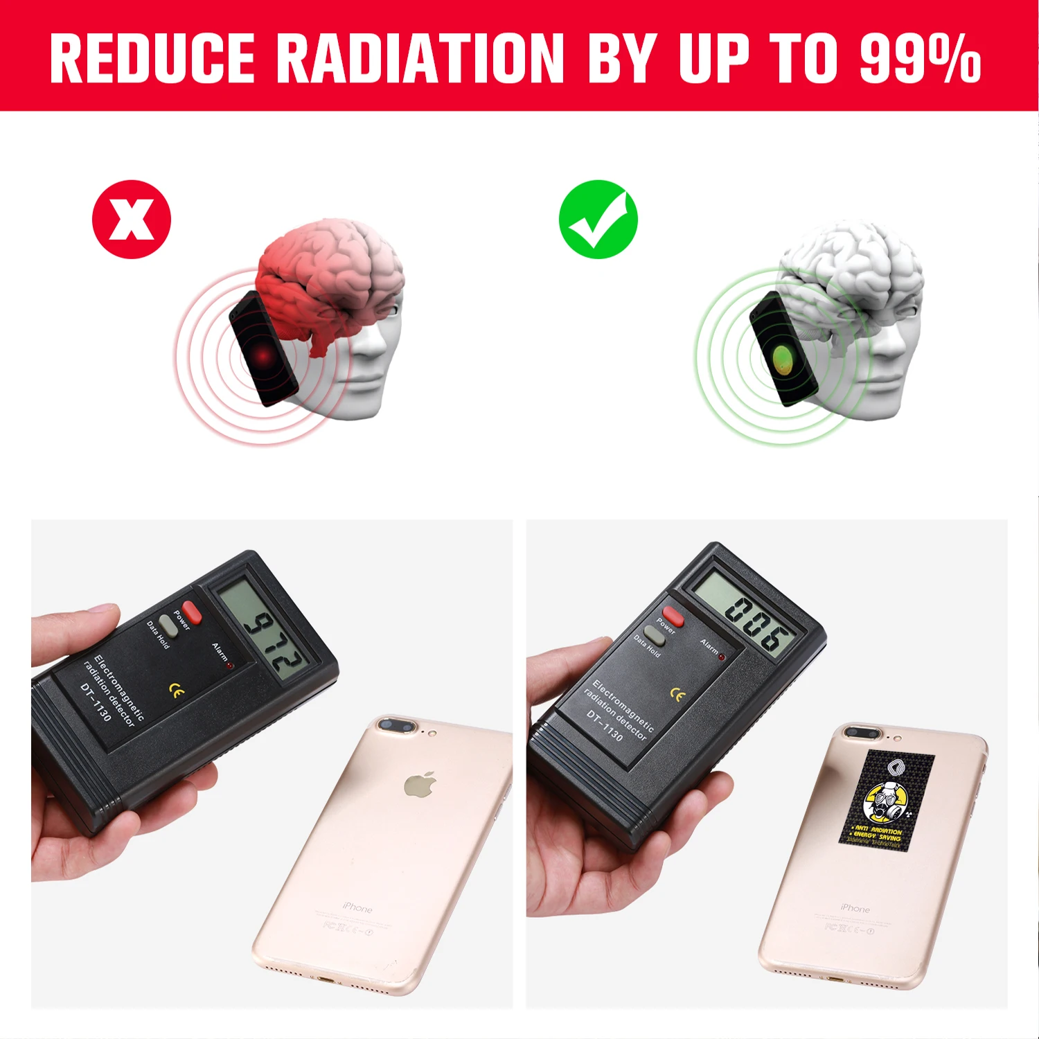 Высокое качество 3000CC ионы антирадиационные наклейки здоровье для мобильного телефона устройство для экономии топлива стикер 50 шт./партия
