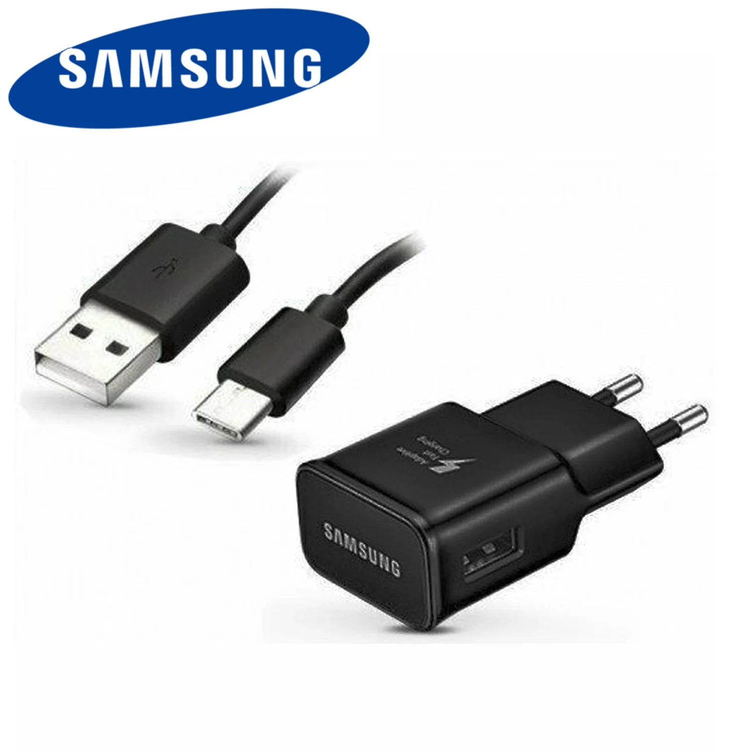 Зарядное устройство samsung a40 оригинальный кабель быстрой зарядки 15 Вт AFC type c Usb