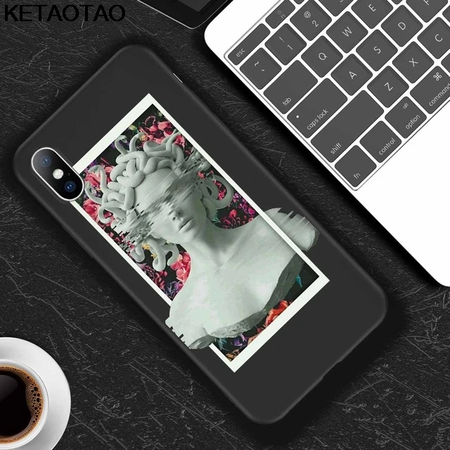 KETAOTAO Абстрактное Искусство статуя в для samsung galaxy S4 S5 S6 S7 S8 S9 S10 edge Note чехол Мягкий ТПУ резиновый силиконовый - Цвет: Многоцветный