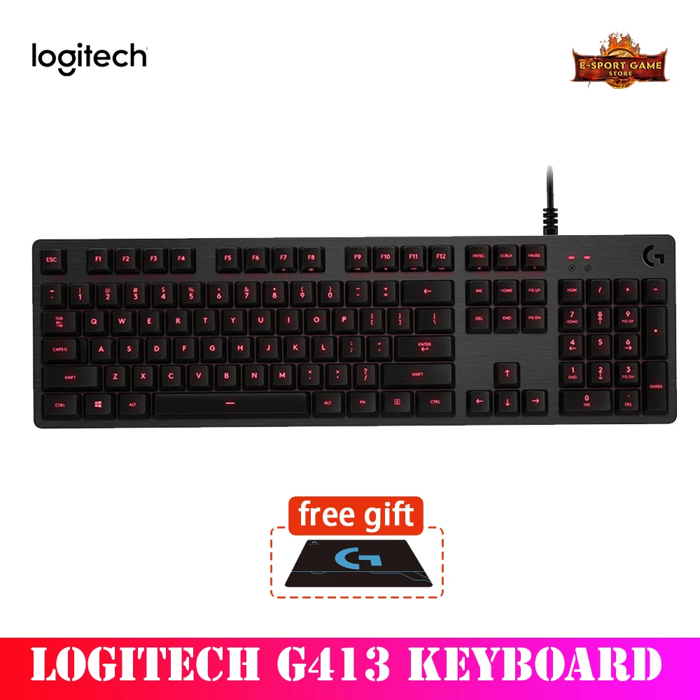 Проводная Механическая клавиатура Logitech G413 полноразмерная игровая машина с