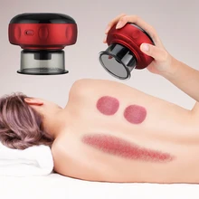 Cupping dispositivo de massagem sem fio gua sha ventosas a vácuo massagem pressão negativa terapia magnética corpo raspagem cupping