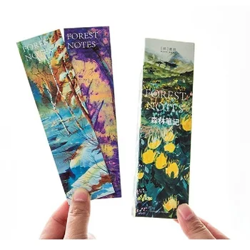 

30pcs Forest notes paper bookmarks for books accessories book marker postcard memo note Stationery office School supplies A6394