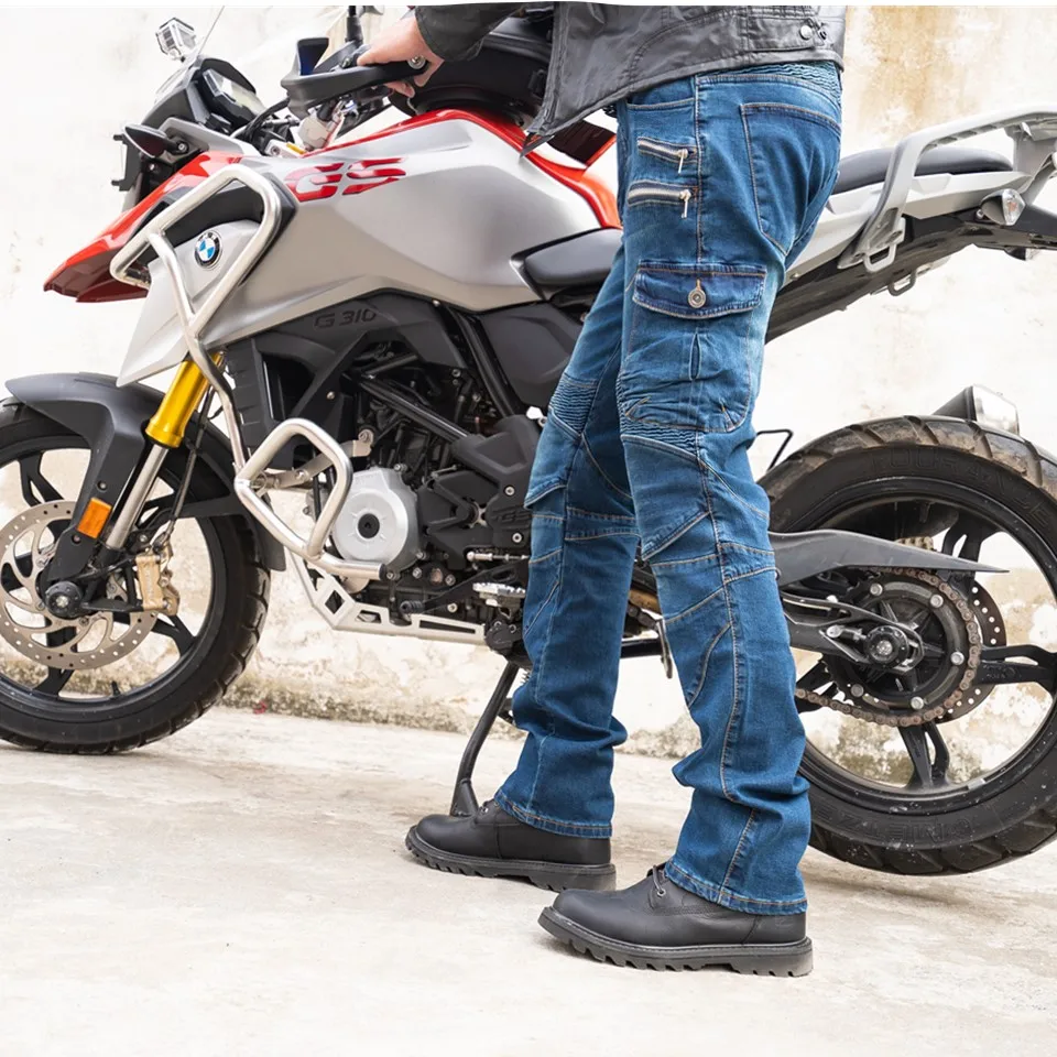 Новые мотоциклетные защитные штаны мужские джинсы мотоциклетные штаны ...