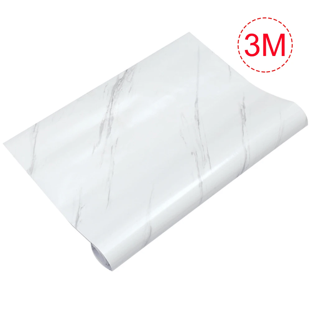 White Мраморная Наклейка на стену, ПВХ, для ванной, кухни, водостойкая, домашний декор, ПВХ наклейка на стену, керамическая плитка, наклейка, s фон, кирпичная полоса, сделай сам - Цвет: White
