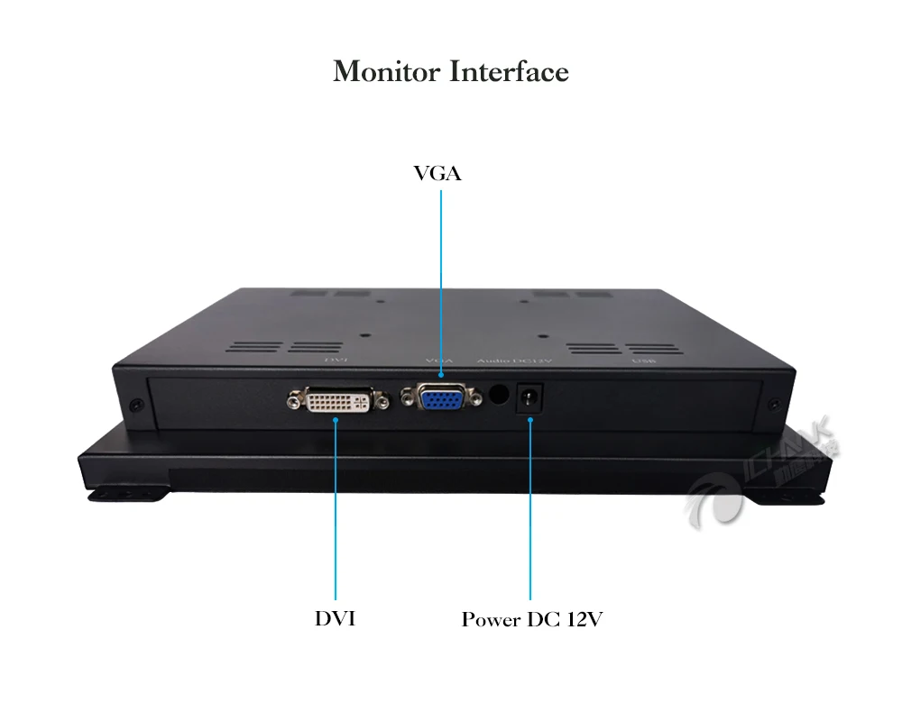 K120TN-DV2/12," дюймовый 1024x768 4:3 металлический корпус открытая рамка DVI монитор/12" VGA встроенный питание на загрузке ЖК-экран дисплей монитор