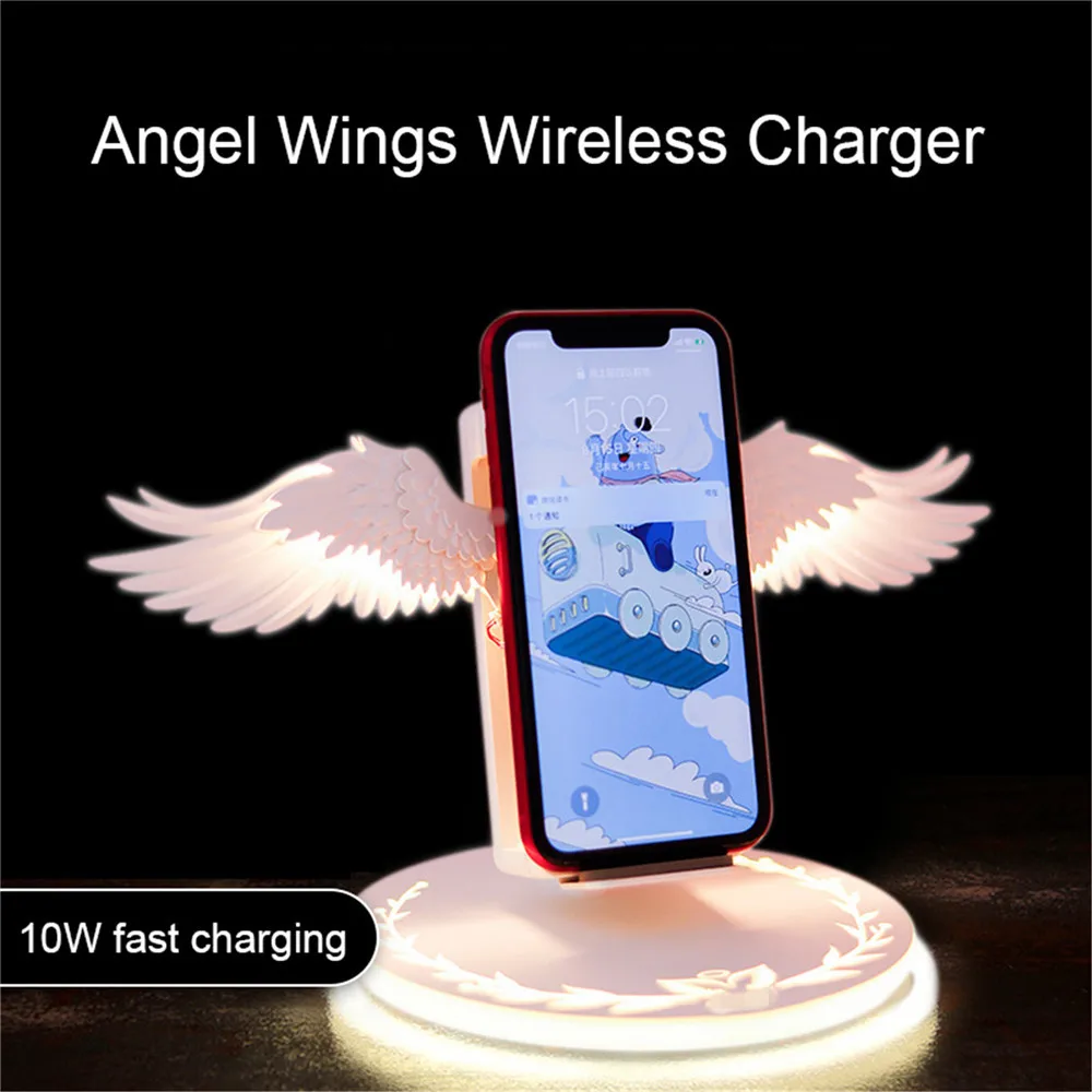 10W Wireless Charging Dock Cradle Fast Charger for iPhone&Android For Samsung For HUAWEI Smartphone Wireless Charging Stand