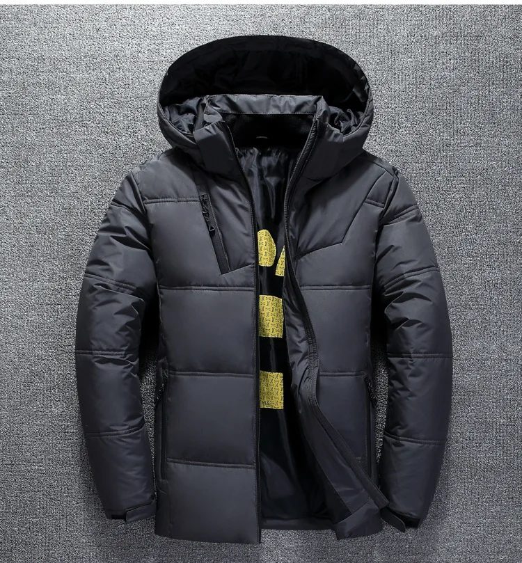 Новая зимняя мужская куртка высокого качества, модное повседневное пальто с капюшоном, толстый теплый водонепроницаемый пуховик, Мужская Зимняя парка, верхняя одежда