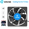 VONTAR C1 Cooling Fan for Android TV Box Set Top Box Wireless Silent Quiet Cooler DC 5V USB Power Radiator Mini Fan 80x80x25mm ► Photo 1/6