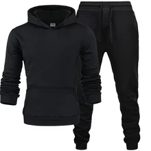 Мужские 2 комплекта новых модных курток, мужская спортивная одежда с капюшоном, осенний и зимний фирменный мужской спортивный костюм, толстовки с капюшоном, спортивные штаны