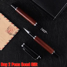 Хорошее качество, роскошная перьевая ручка из палисандра, деловая перьевая ручка для руководителя, ручка для подписи, купить 2 ручки, отправить подарок