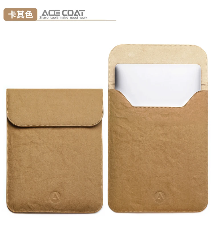 ACECOAT моющиеся крафт-бумажные защитные сумки для Apple Macbook Air Pro 13 12 15 чехол для ноутбука для macbook pro 13 Чехол a1989