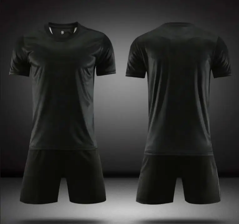 

Blank 2019 2020 Adult Kids Soccer Jersey Set survetement Football Kit Men child Futbol Training Uniforms set De Foot shorts DIY