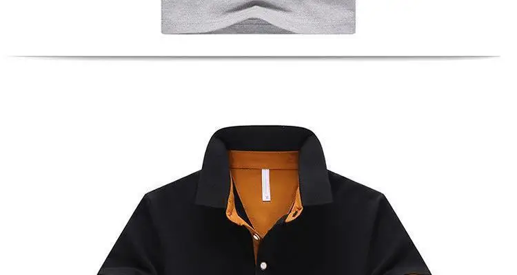 OLOEY Новые мужские топы летние новые футболки Slim Fit модная одежда короткий рукав Стенд воротник футболки мужские однотонные рубашки
