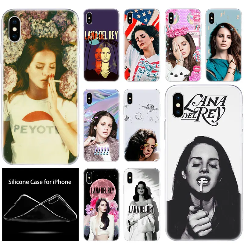 

luxury Soft Silicone Phone Case Lana Del Rey for Apple iPhone 11 Pro XS Max X XR 6 6S 7 8 Plus 5 5S SE Fashion Cover