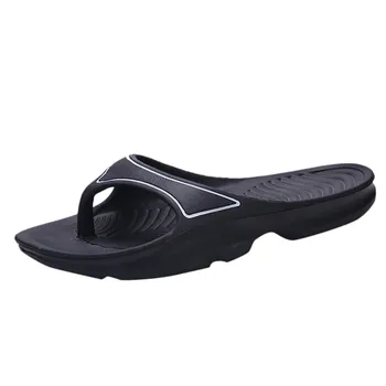 

Men Flip Flops PU Leather Fashion Slippers Beach Casual Sandals Summer Men Fashion Shoes 2020 Big Size Ventilation sandals#119