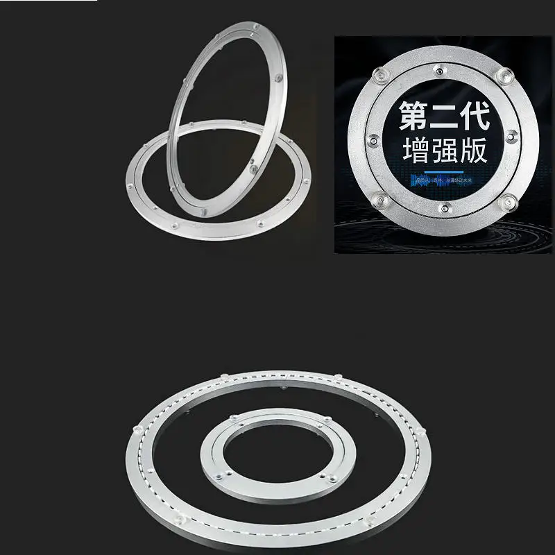 HQ LS01 Aluminium Alloy Swivel Plate for Kitchen Furniture Lazy Susan Turntable Bearing Dining Table Swivel Plate Turnplate