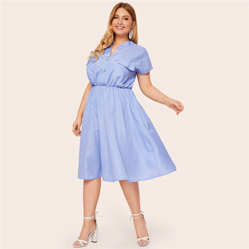 Plus Size 16 24 Women Holiday Striped 