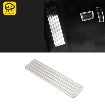 

CarMango Car Accessories Stainless Driver Foot Rest Pedal Pad Trim Cover Frame Sticker Decoration for Cadillac XT6 2019 2020