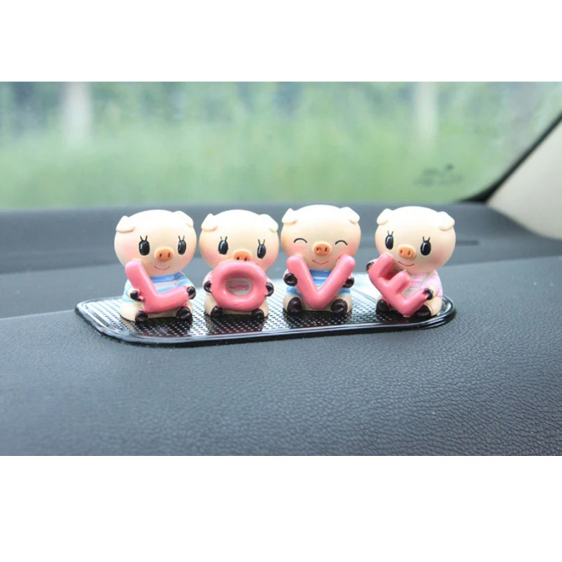 4pcs/set newest car ornaments Cute LOVE Little Pig interior Decoration Car Decorative Accessories high quality free shipping | Автомобили