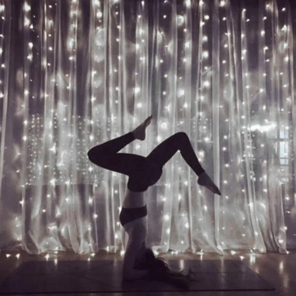 

Fairy Curtain Lamp Super Bright LED Icicle String Lights Garden Decorative String Lamp Christmas Wedding Party Decor