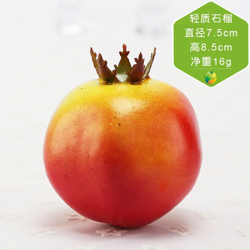 pomegranate Искусственные фрукты для имитации фруктов для фотосессии, пенный красный перец, овощи для украшения дома, год AS07 - Цвет: pomegranate