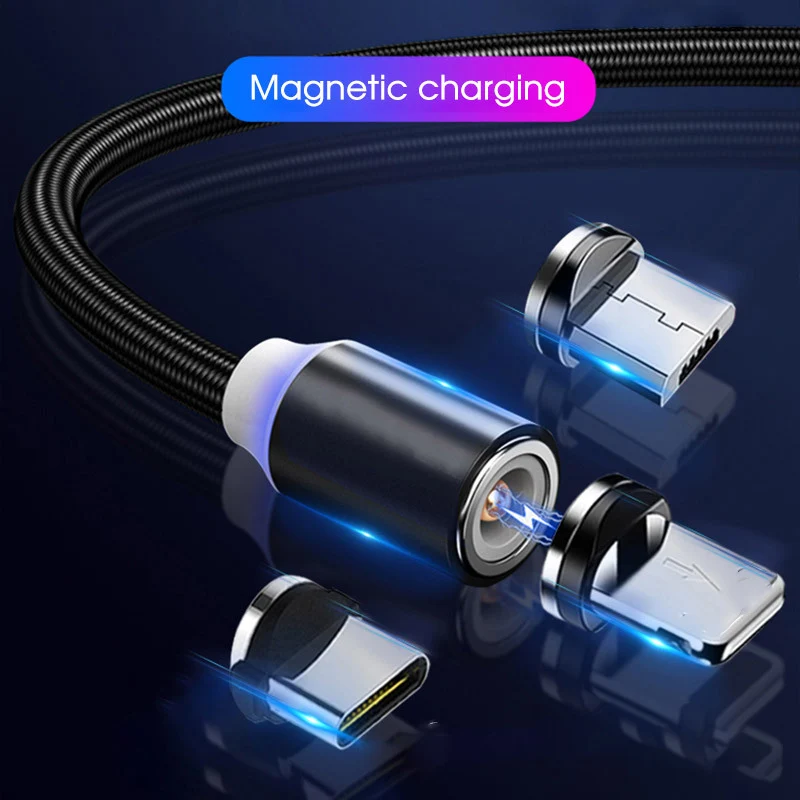 Магнитный USB кабель Tutew для быстрой зарядки типа C зарядный Micro USBC Samsung S10 S9 Xiaomi Redmi