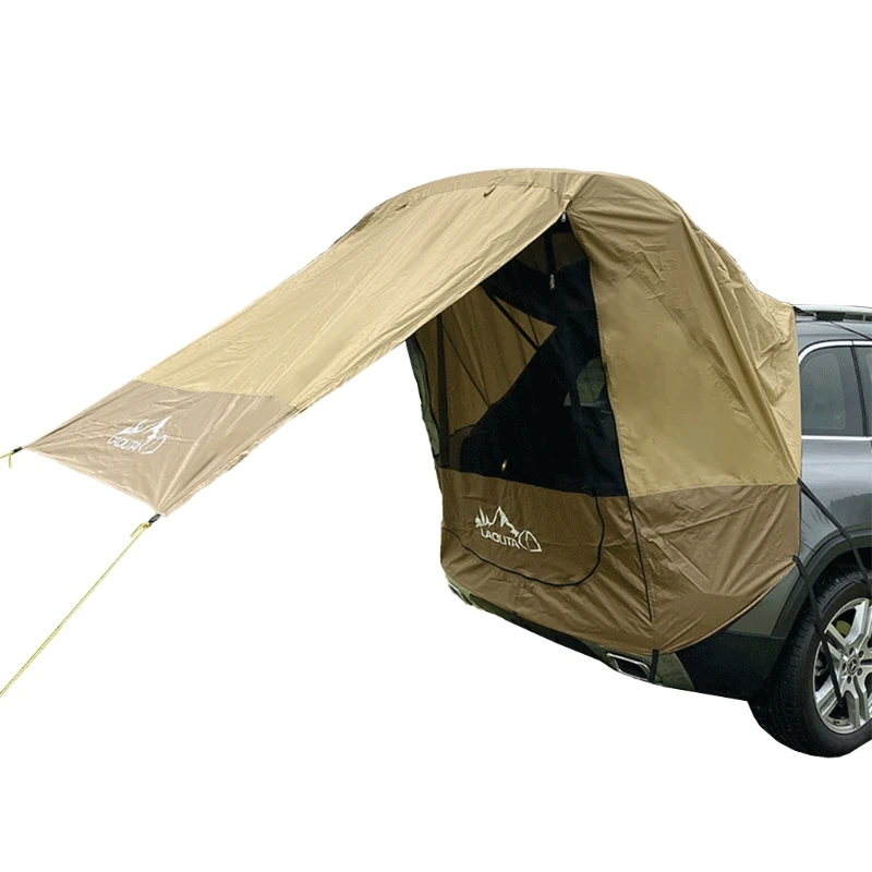SUV Tailgate Shade Awning Tent Tailgate Shade Awning Tent for Car Travel Block Ultraviolet Rays and Rain Car Trunk Tent Sunshade Rainproof for Self-Driving Tour Barbecue