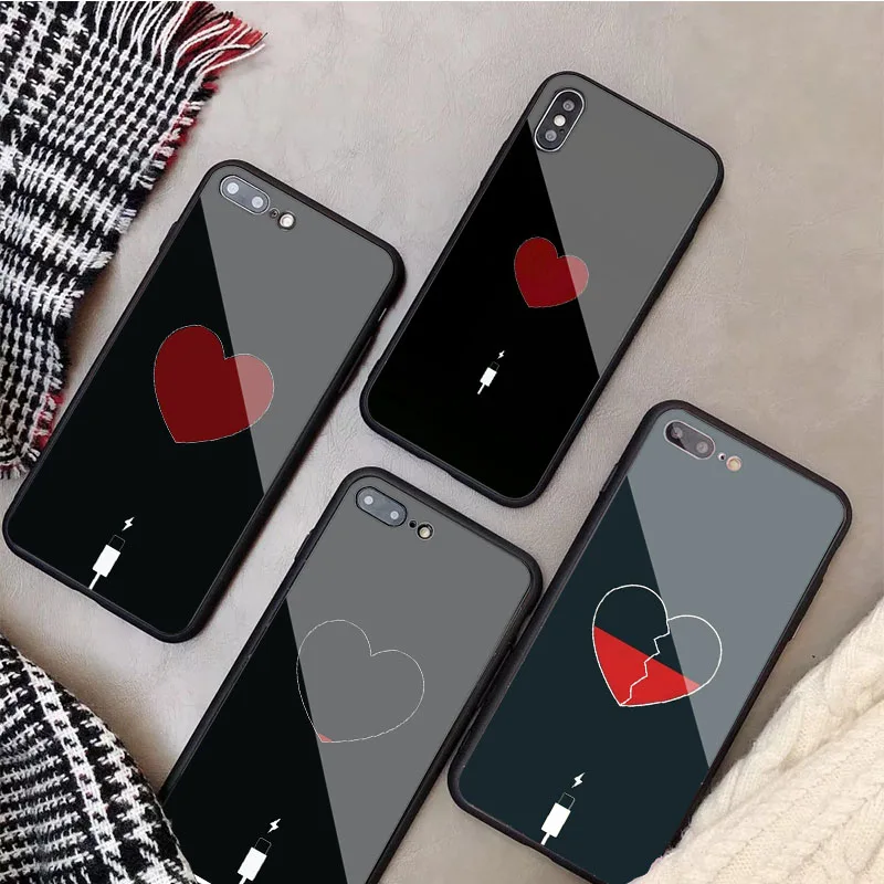 Чехол из закаленного стекла для iphone 12 11 Pro Max 5 6 7 8 PLUS X XS XR XSMax | Мобильные телефоны и