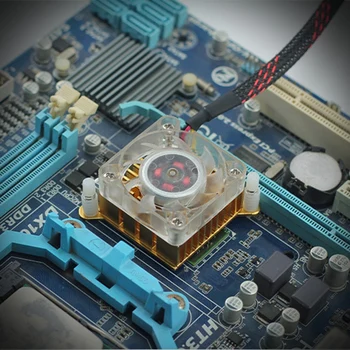 

Heatsink with Fan Motherboard South/North Bridge Heatsink Fan Aluminium Heat Sink 4cm Fan Aluminium