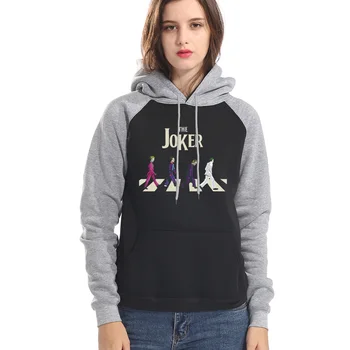

The Joker Villain Hoodies Women Sweatshirts Hoody Eric Border Hooded Sweatshirts Pullovers Winter Fleece Sportswear Streetwear