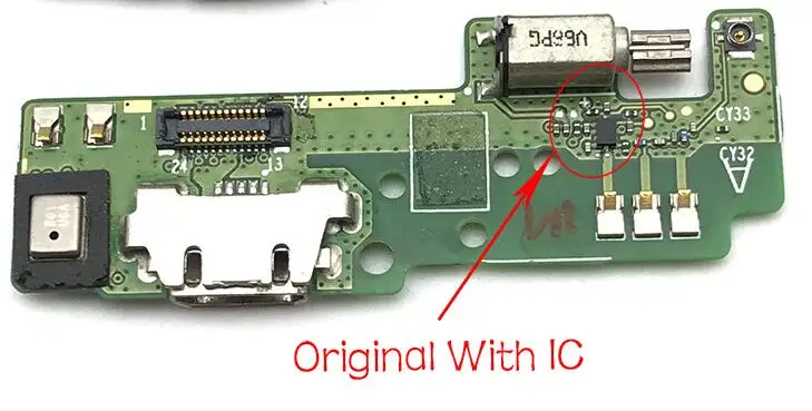 usb зарядный порт гибкий кабель для Sony Xperia E5 f3311 f3313 док-коннектор, зарядный порт замена гибкого кабеля - Цвет: Original With IC