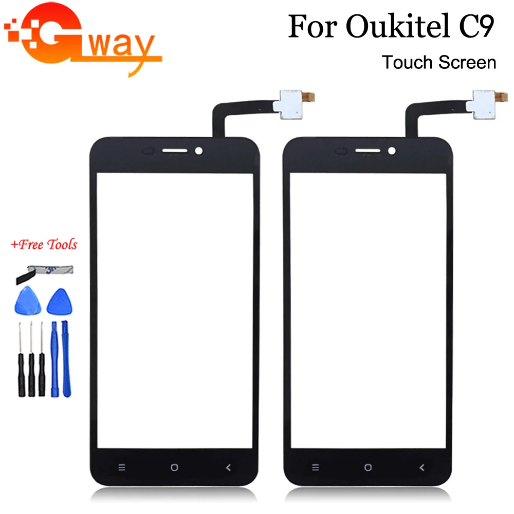 

FSTGWAY 100% tested For Oukitel C9 Touch Screen Touch Screen Digitizer Glass Panel Touch Replacement