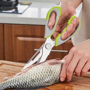 

Kitchen Scissors Knife For Fish Chicken Bone Vegetables Household Stainless Steel Multi function Cutter Shears Cooking Tools