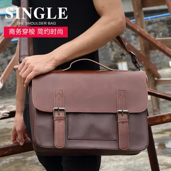 

New Style Shoulder Bag Men's Leisure Messenger Bag Retro Simple Shoulder Bag