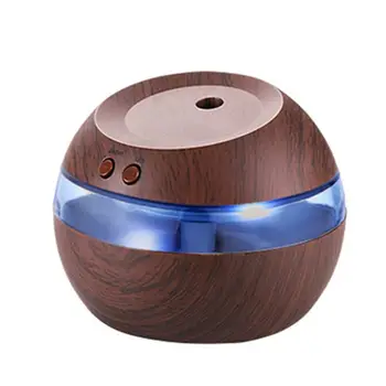 

Mini Pure Humidifier 300ml Wood Grain USB Charging essential Oil Diffusers room A6HB