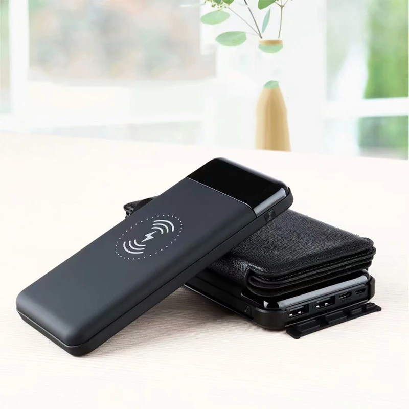 Wireless Solar Power Bank Dual USB External Battery Waterproof Polymer Battery Solar Charger Outdoor Light Lamp Powerbank Wireless Solar Power Bank Dual USB External Battery Waterproof Polymer Battery Solar Charger Outdoor Light Lamp Powerbank
