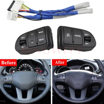 

BINGWFPT steering wheel button For Kia sportage Audio Cruise Control switch volume mute phone button switch car accessorires