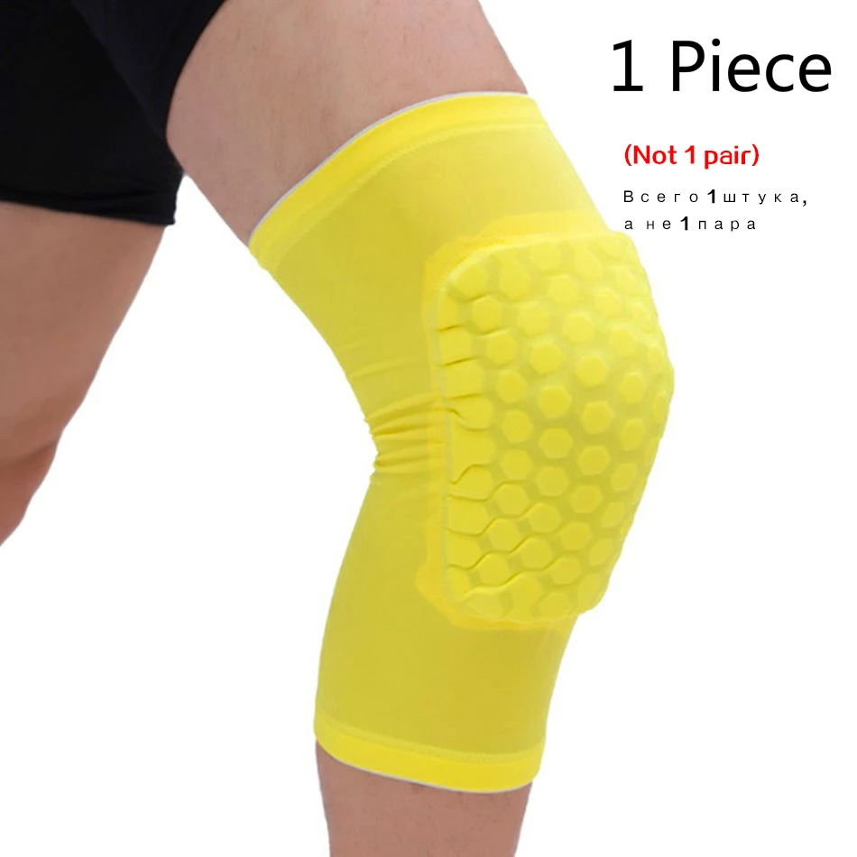 1x Basketball Knee Pads Sleeve Honeycomb Brace Protective Gear Elastic Kneepad 