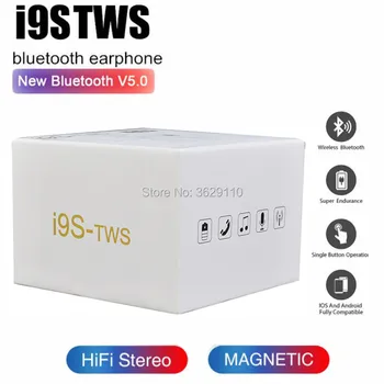 

I9S Tws 5.0 Earphone Headphone With pop up window Stereo TWS Earbuds for all Phone With Charging Box Wireless Bluetooth Headphon