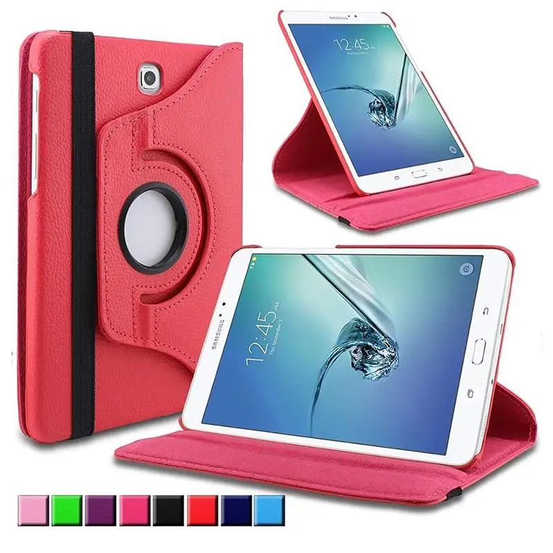 Tablet com Flip Stand para Samsung Galaxy Tab pu Capa Protetora de Couro Auto Wake Sono a 9.7 Sm-t550 P550 P555 T555c Case