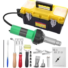 Outil de soudage en plastique, pistolet de soudage à Air chaud, Kit de réparation de torche, température 20 220 ℃, Machine de soudage en PVC PP pour bricolage, 110V/1600 V 600W
