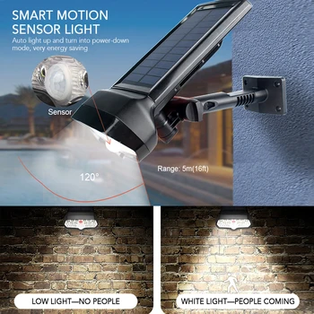 

Outdoor Wall Lantern Wireless Motion Sensor Solar Lamp Garden Light Courtyard Porch Pathway Dual-use Lights