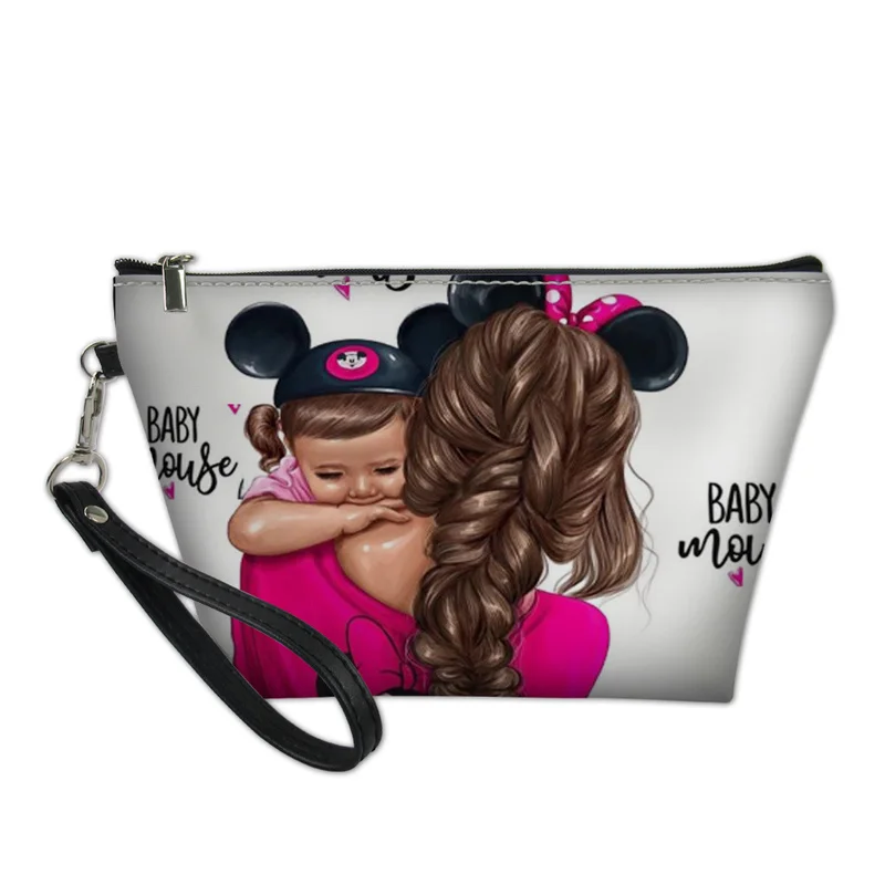 

ADVOCATOR Super Mama 3D Pattern PU Cosmetic Case for Women Makeup Storage Bags Toiletry Bag Travel Organizer Necessaire Feminina