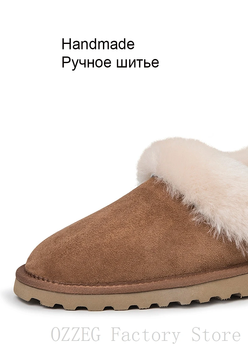 OZZEG; Роскошная брендовая дизайнерская обувь; женская зимняя обувь из натуральной замши на плоской подошве; лоферы с австралийским овечьим мехом; женская обувь; повседневная обувь