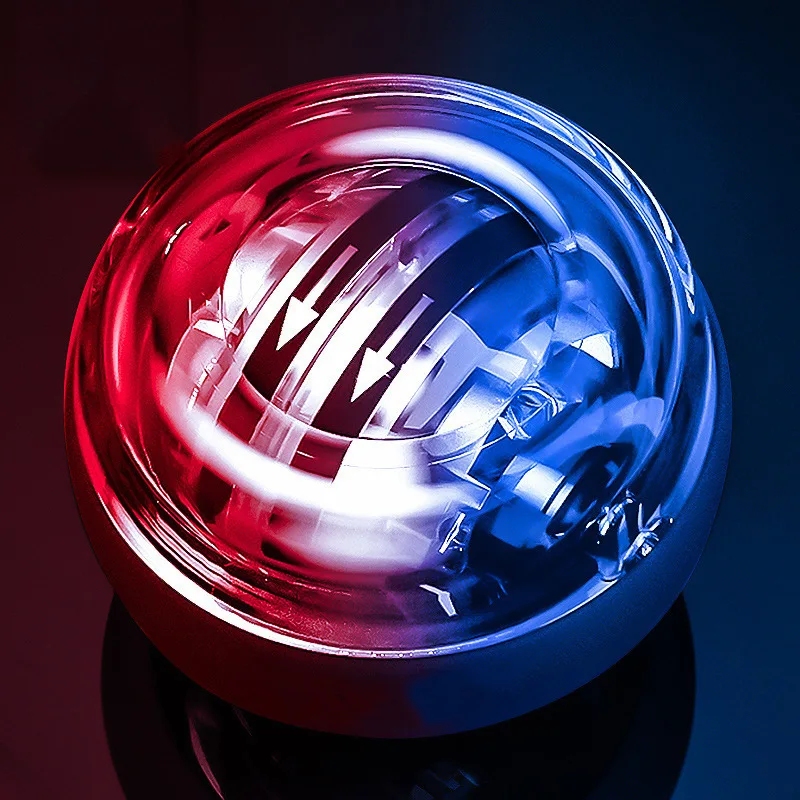 Wrist Ball Self-Starting Luminous Colored Light Super Gyro Training Fitness Centrifugal Force Decompression Grip Strength | Спорт и