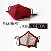 Anti-dust Face Mask Cotton Washable Reusable Non Disposable Mask Winter Anti-PM2.5 Mouth with Filter Cloth Black Mask Man Women 3